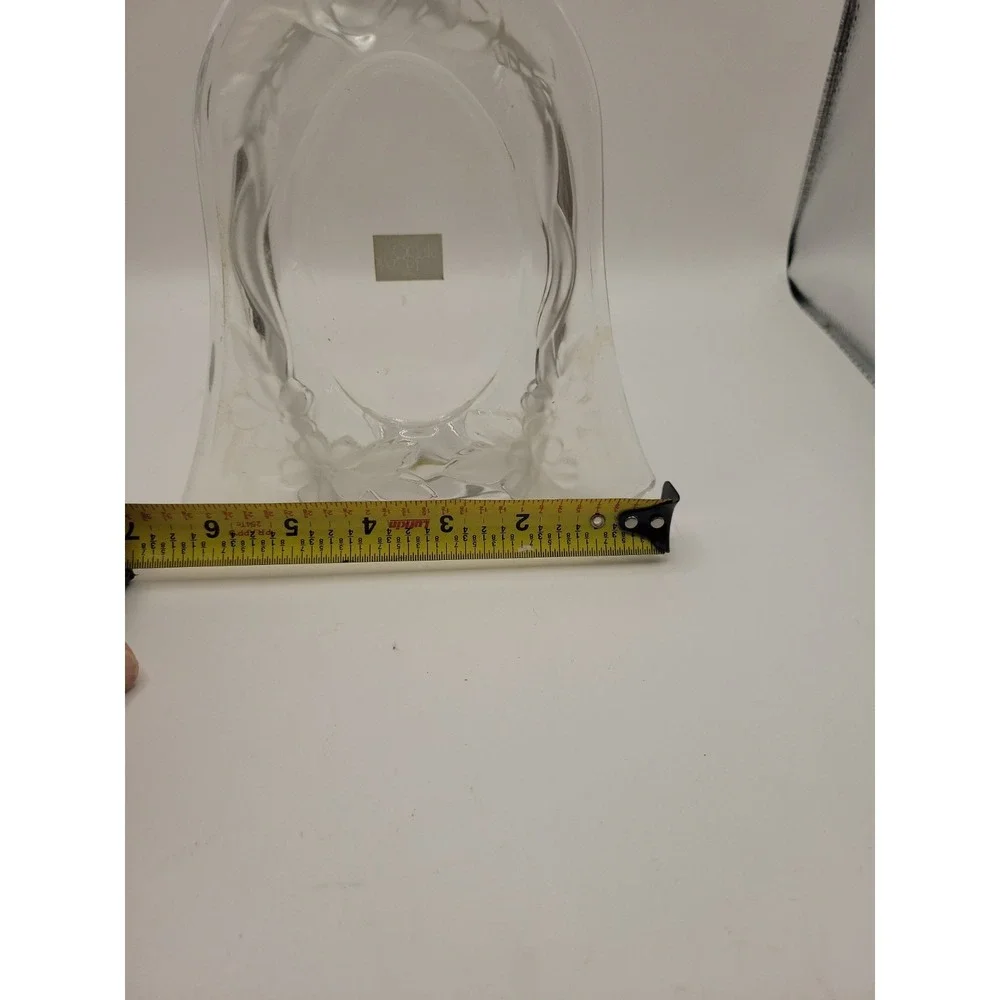 Vintage Studio Nova Loves Bouquet Crystal Bell‎ Picture Frame Oval 3x5 Japan